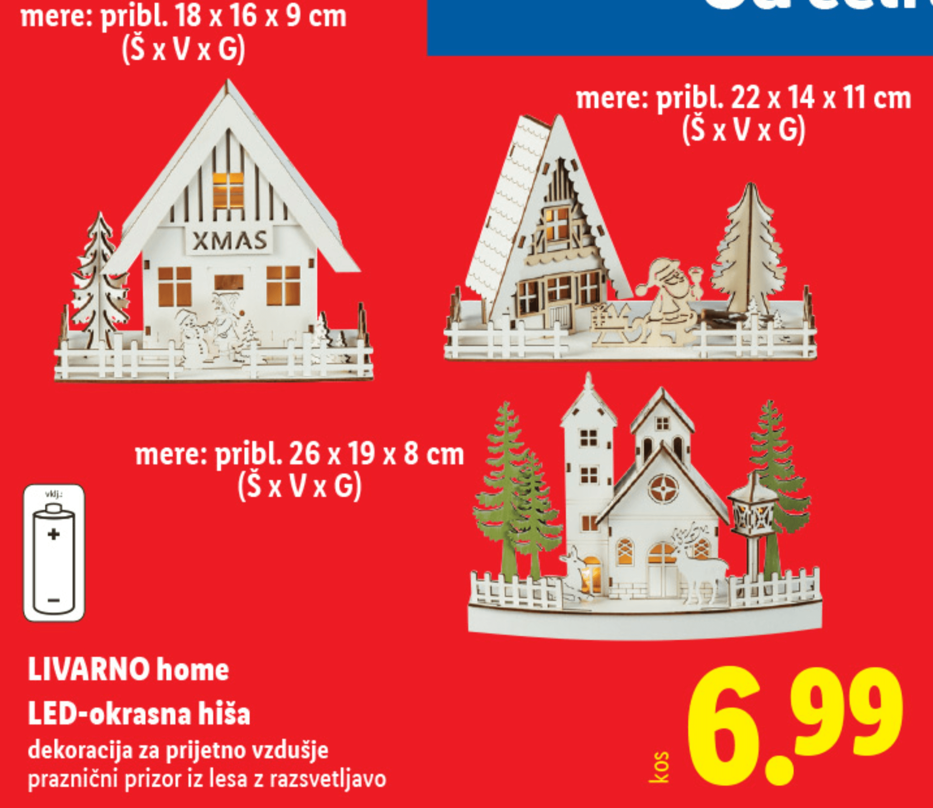 LIVARNO home LED-okrasna hiša