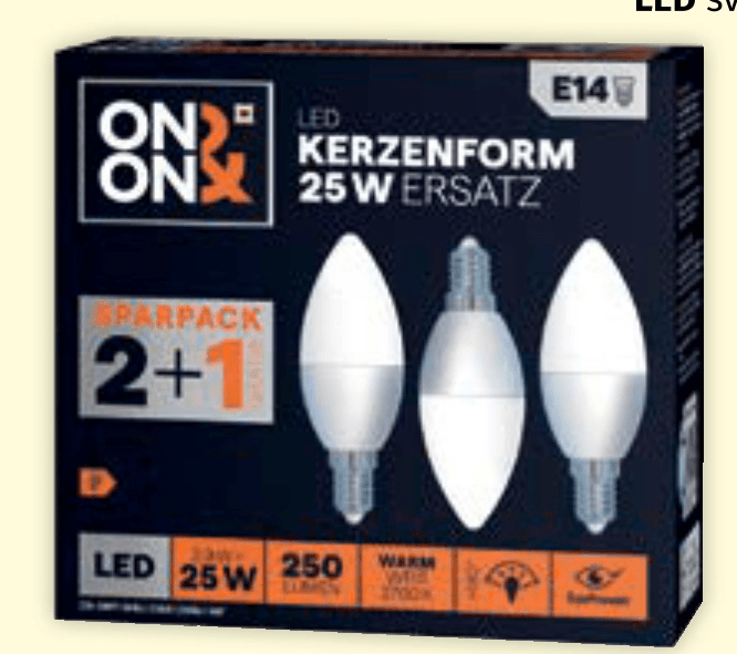 ON! ON! LED žarnice 2+1