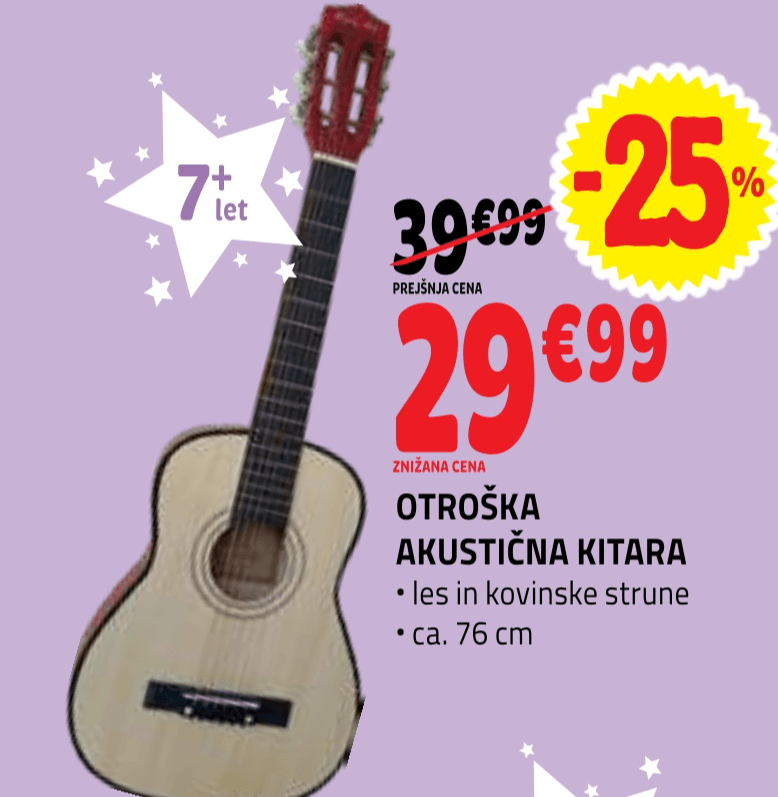 Otroška akustična kitara