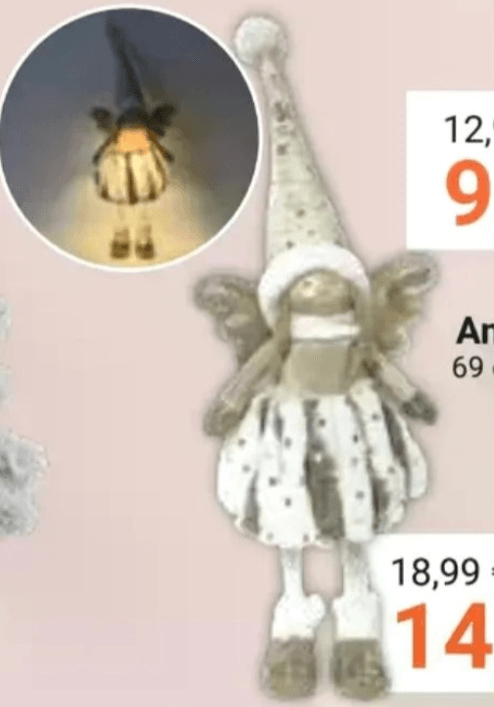 Angel z LED lučko