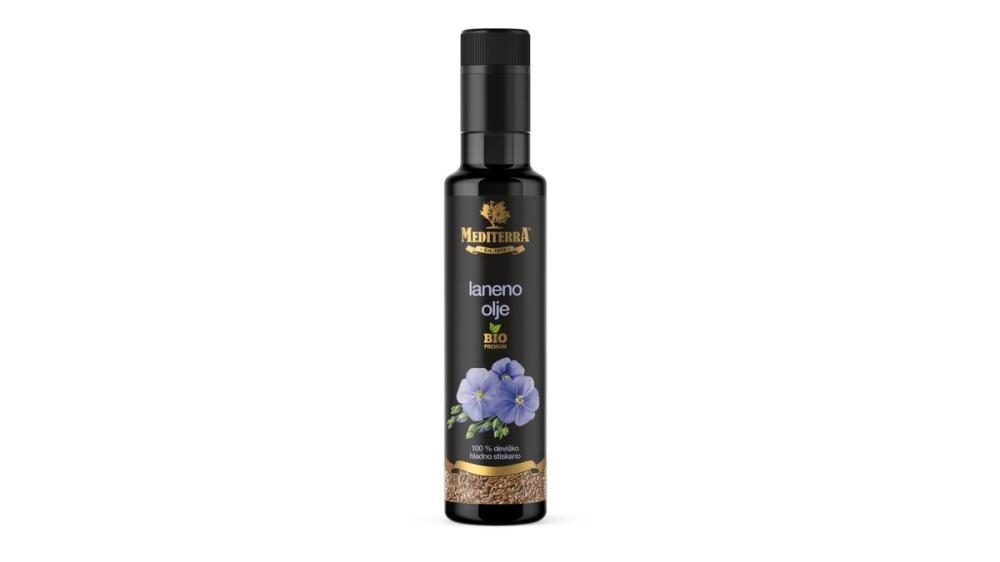Bio laneno olje Mediterra 250 ml MEDITERRA