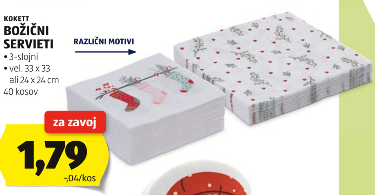 Božični servieti 40 kosov