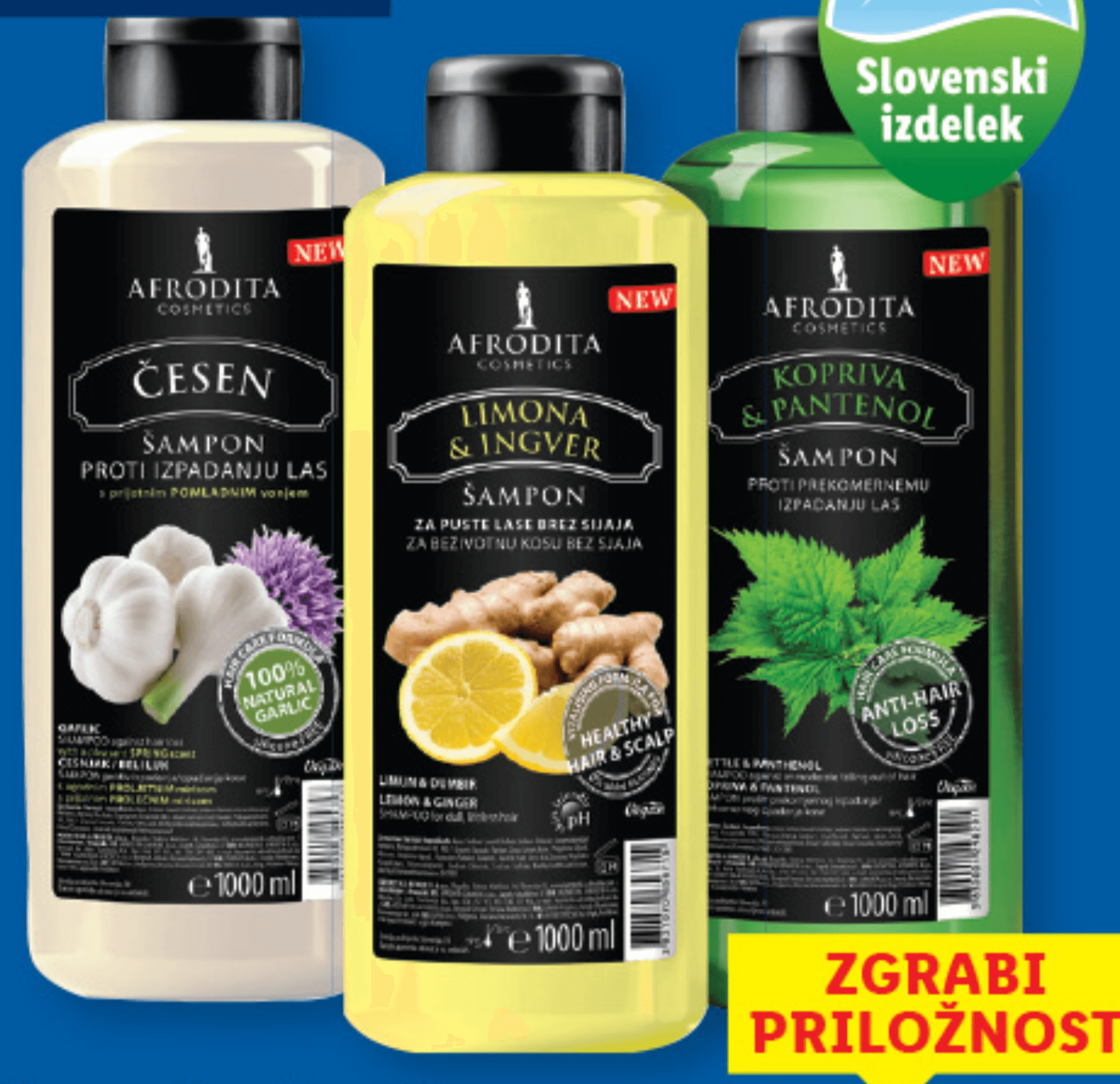 Kozmetika Afrodita Šampon za lase 1 l