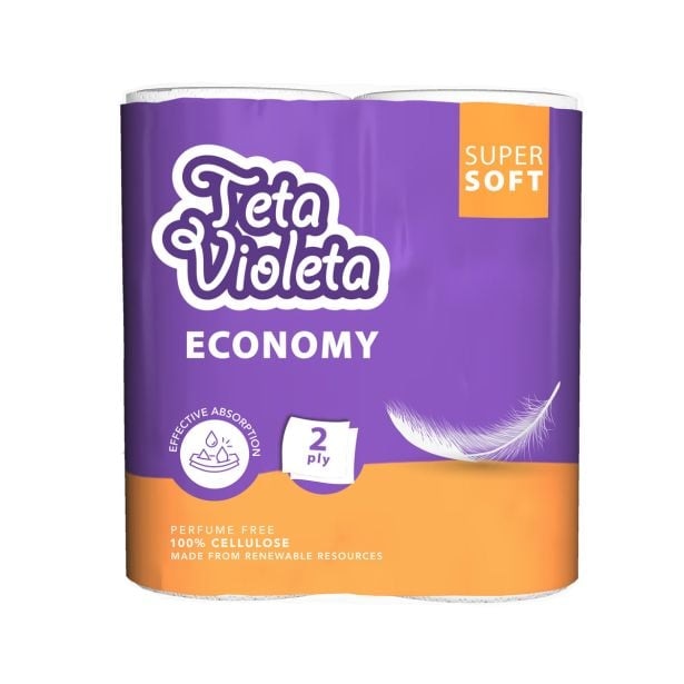 Kuhinjske brisače Violeta Economy 2/1, 2 slojne, 2 x 50 lističev