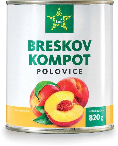 Breskov kompot Tuš 820 g