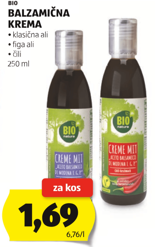Bio Balzamična krema 250 ml
