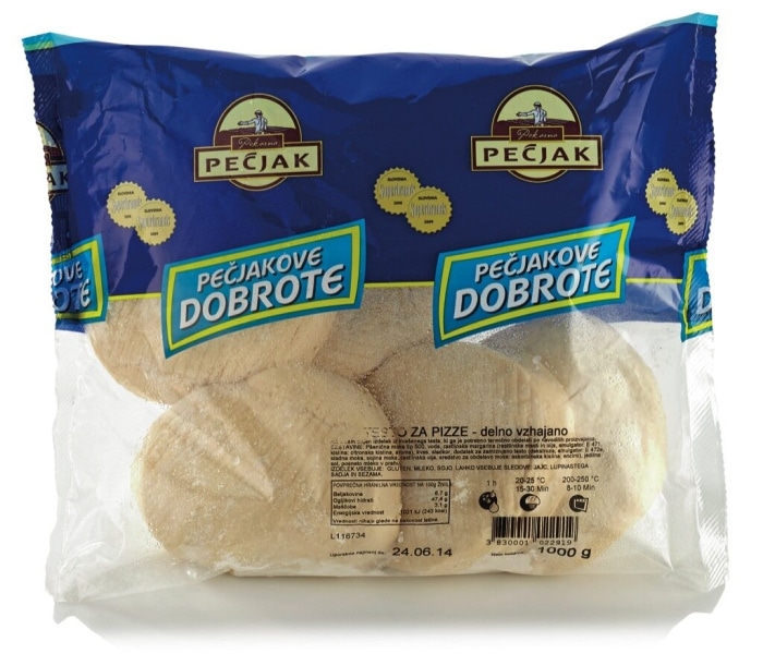 Zamrznjeno testo Pekarna Pečjak 500 g - 1 kg