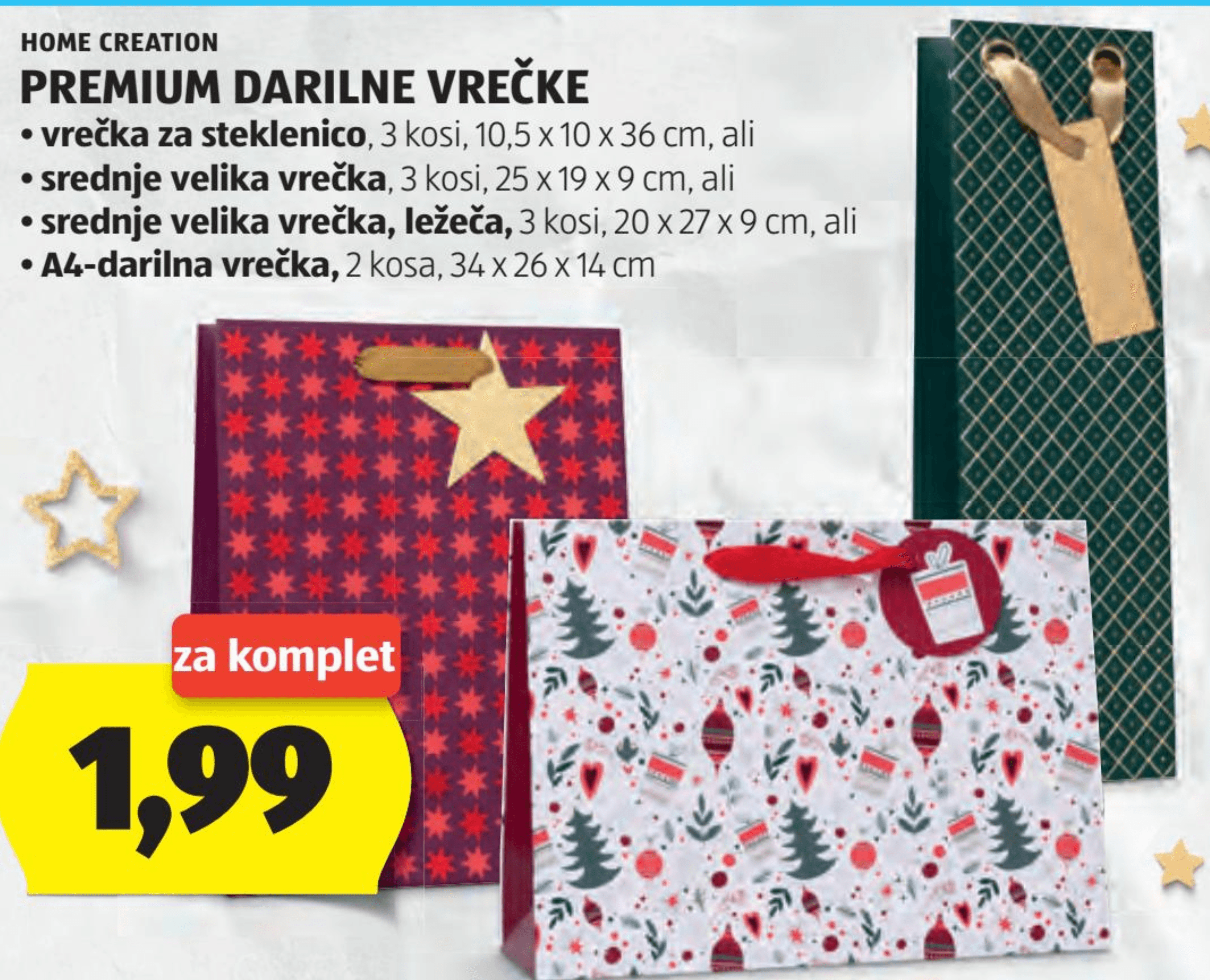 Premium darilne vrečke