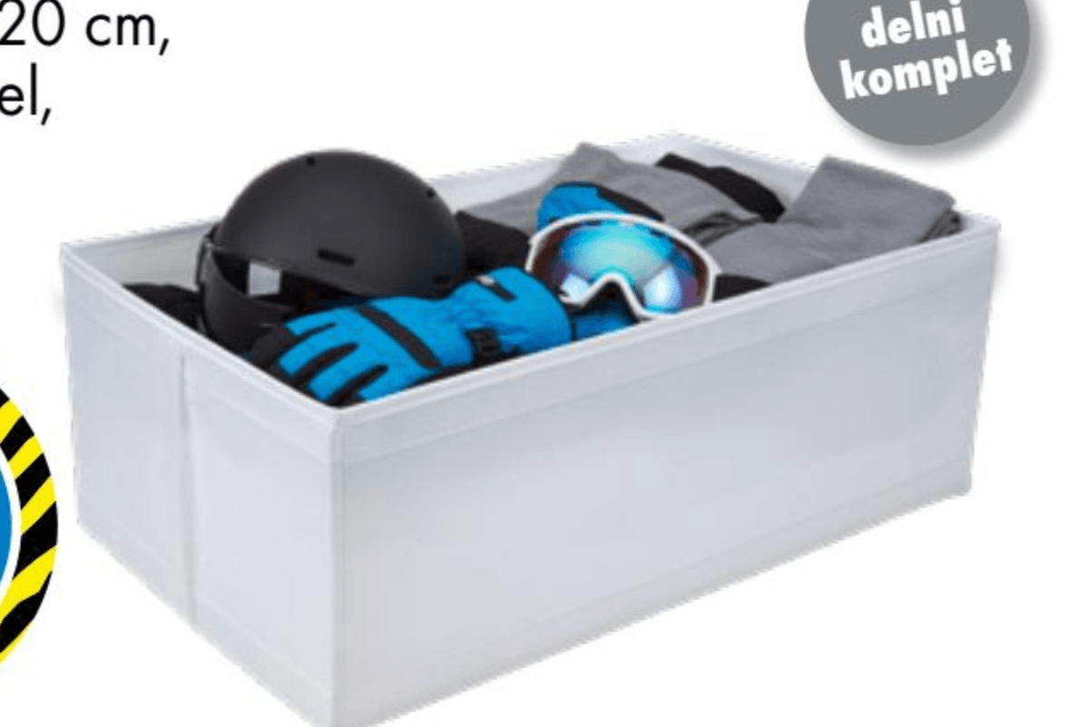 Komplet organizatorja omare 3-delni komplet - Akcija v trgovini Tedi