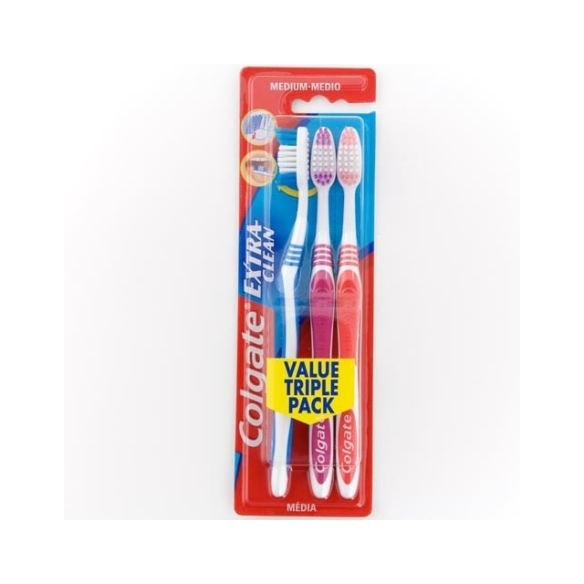 Colgate zobna ščetka Extra Clean Medium 2+1 GRATIS - Akcija v trgovini Mueller