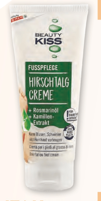 Beauty Kiss Krema za stopala 100 ml - Akcija v trgovini Spar
