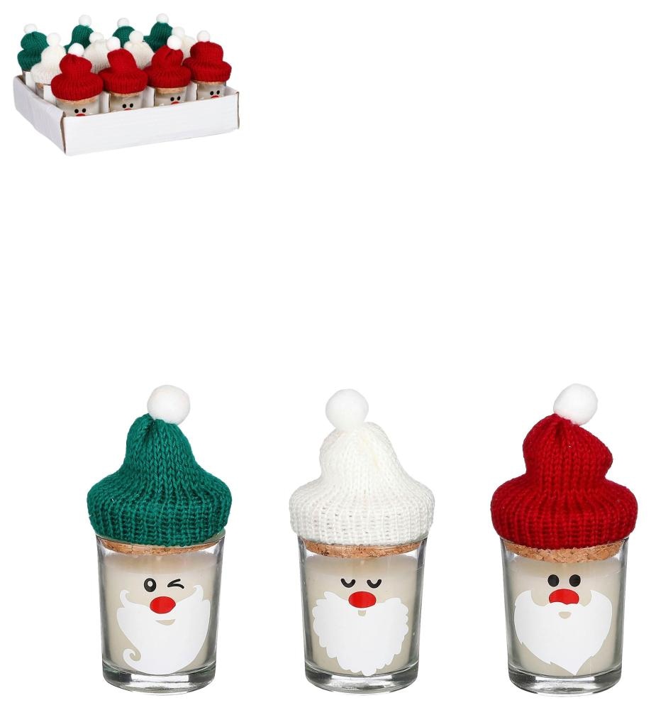 Sveča v kozarčku SANTA