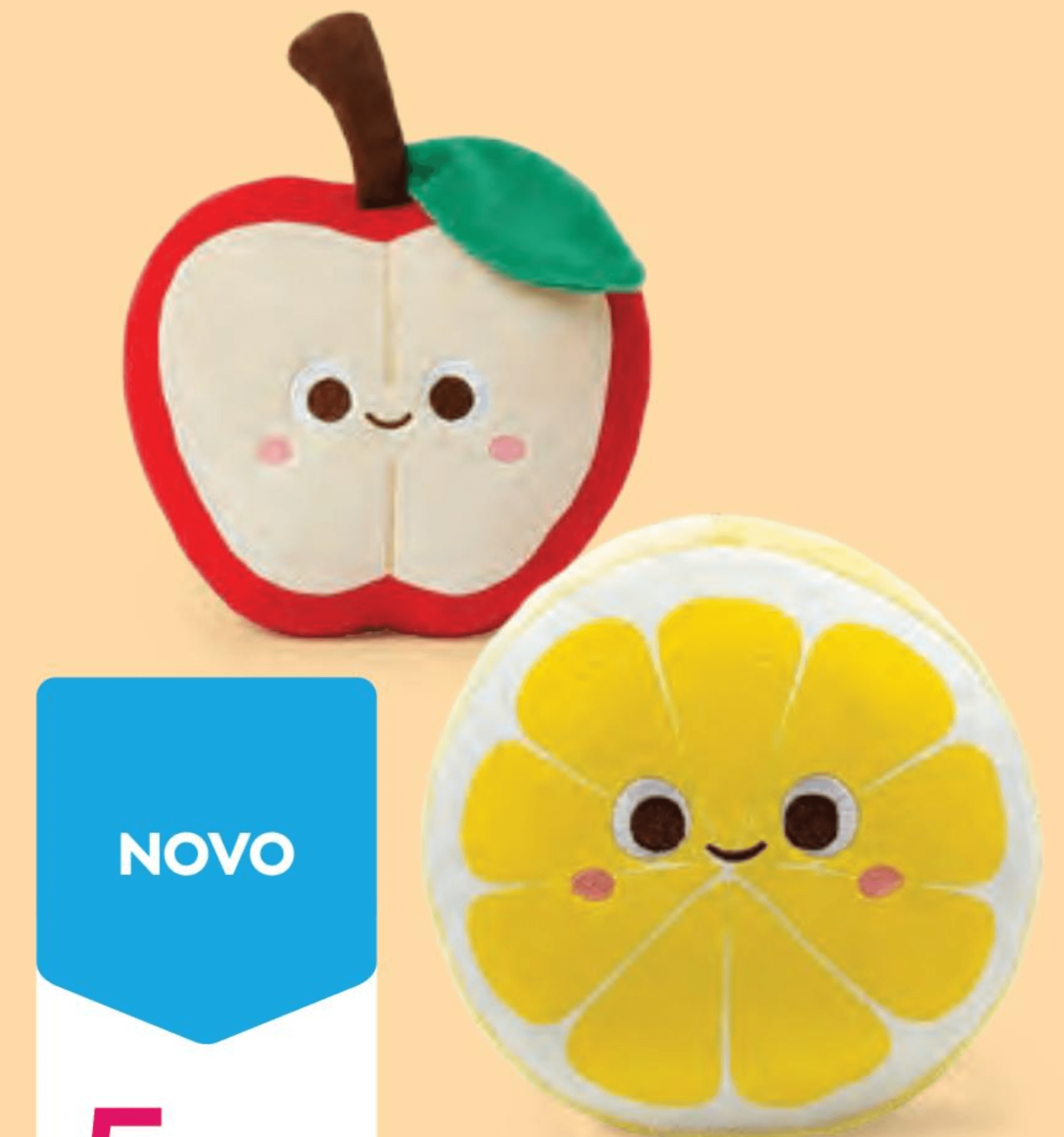 Plišasta igrača jabolko ali limona - Akcija v trgovini Pepco