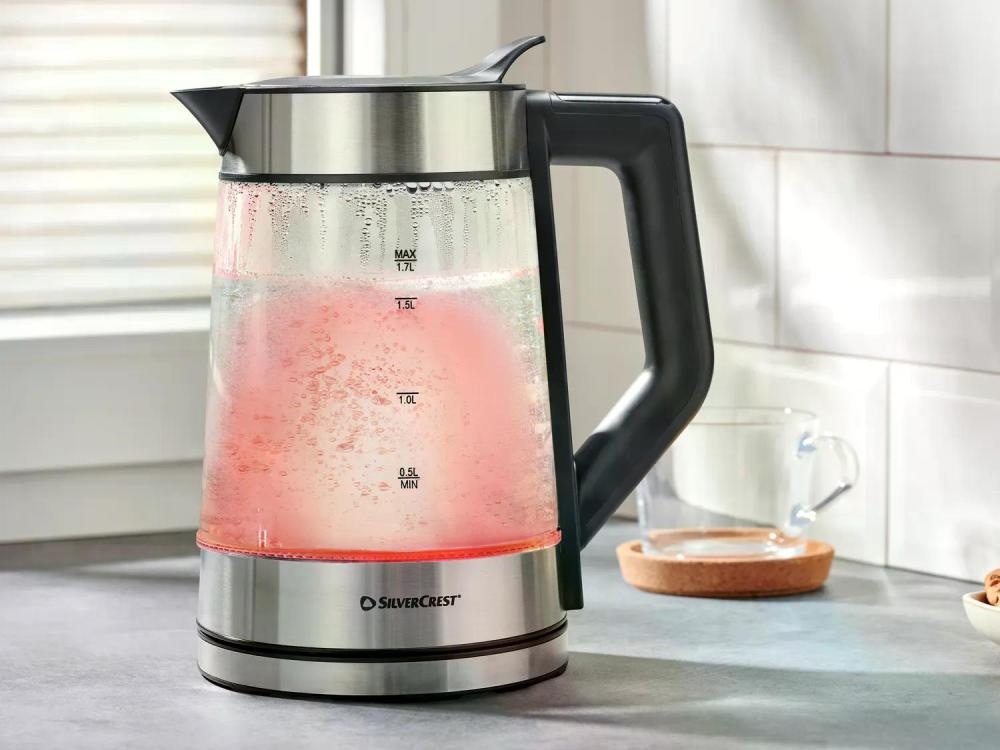 Silvercrest Stekleni kuhalnik vode pribl. 1,7 l