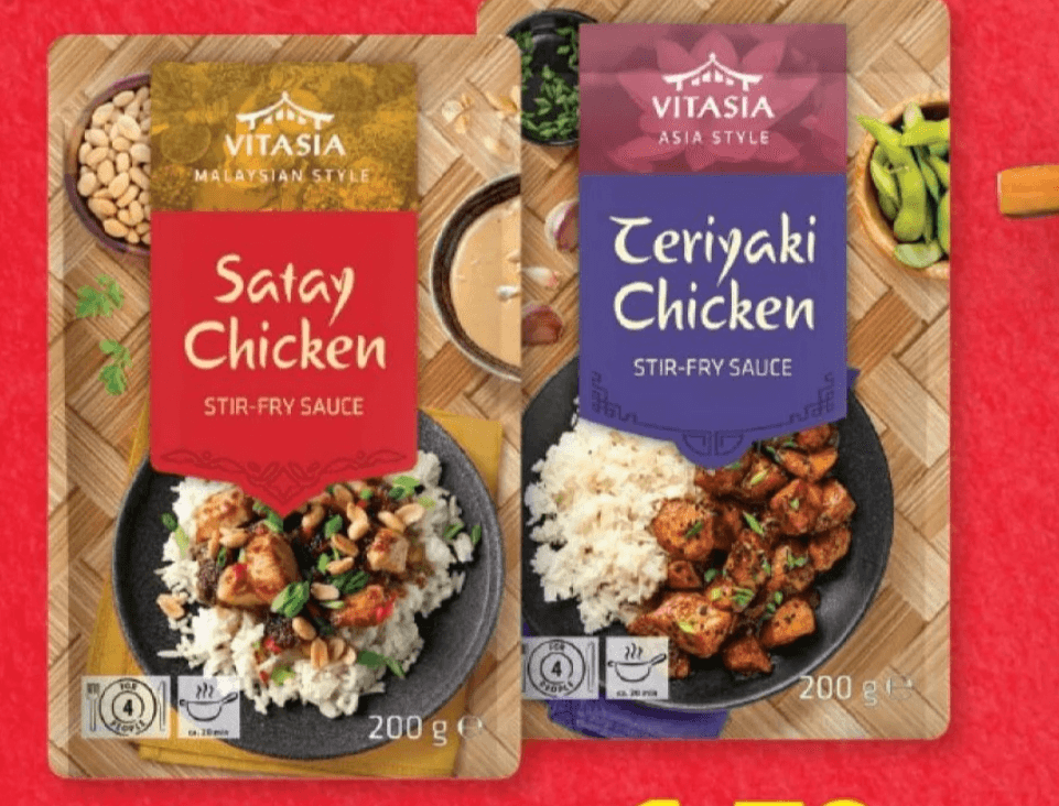 VITASIA Omaka Satay/Teriyaki 200 g - Akcija v trgovini Lidl
