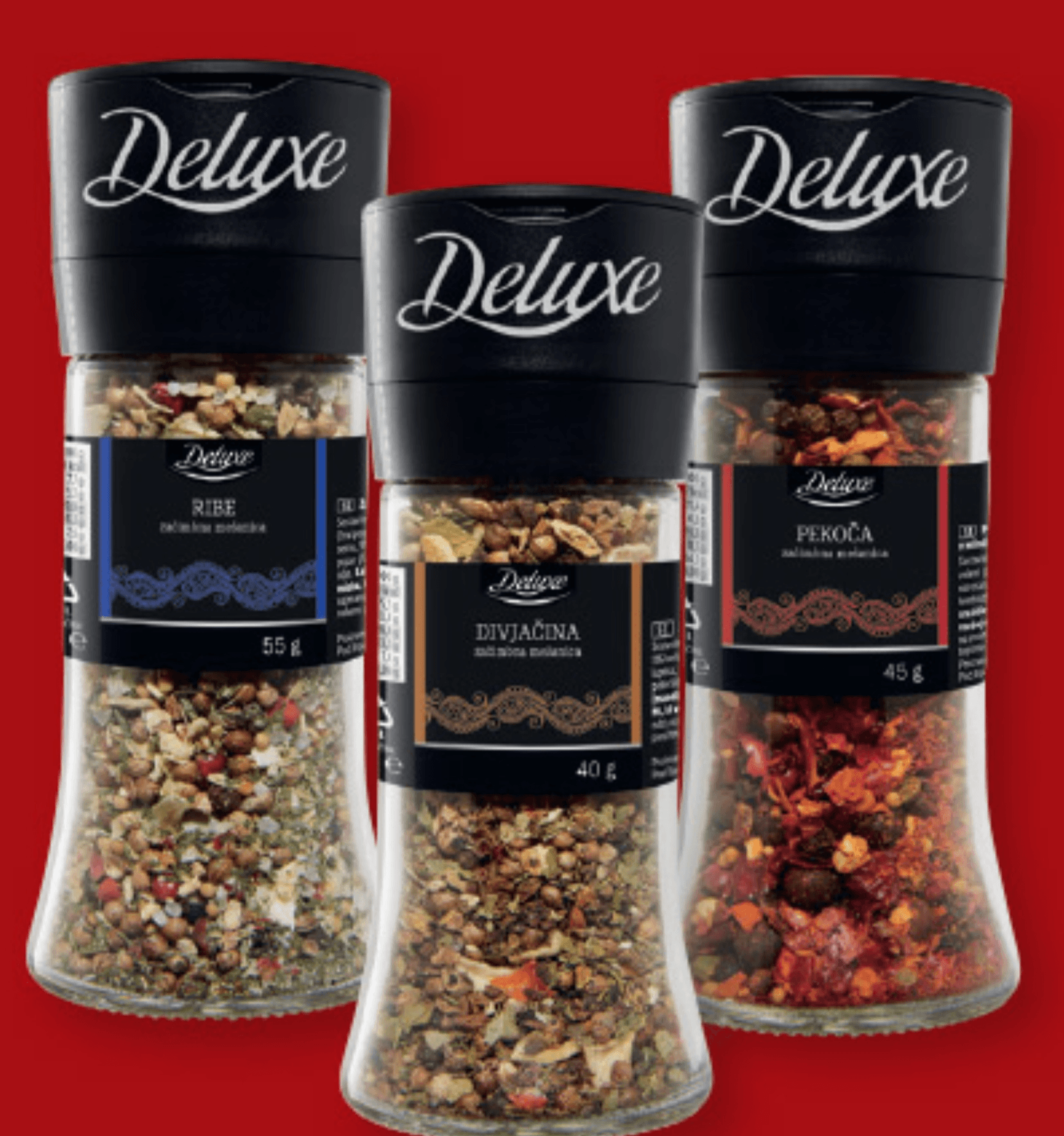 Deluxe Mlinček z začimbami 40-55 g Deluxe