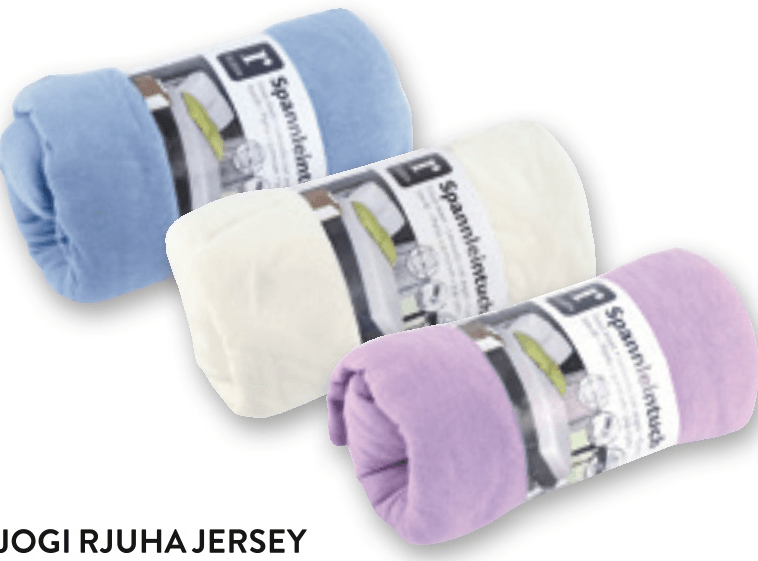 Jogi rjuha Jersey mere cca 90 x 200 cm - Akcija v trgovini Spar