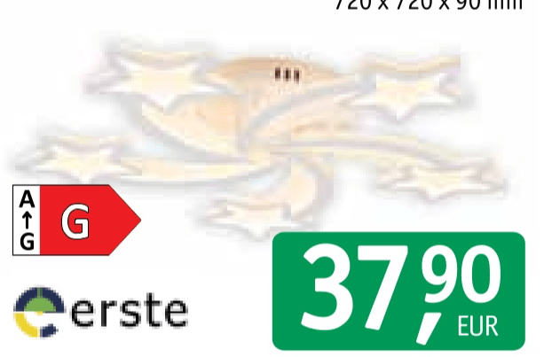 Svetilka stropna LED Erste Star