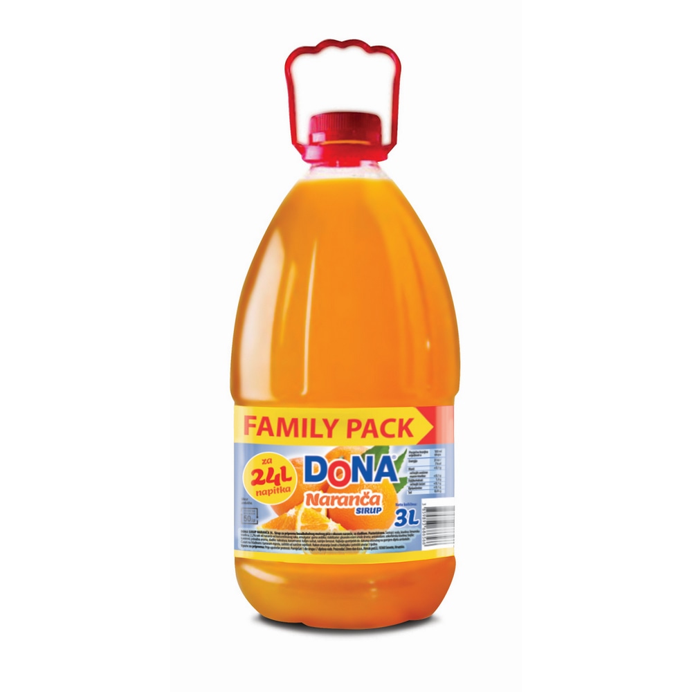 Negazirani sok Dona sirup 3 l - Akcija v trgovini Pevex