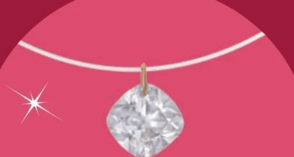 Ogrlica iz najlona s cirkonijevim oksidom - Akcija v trgovini E.Leclerc