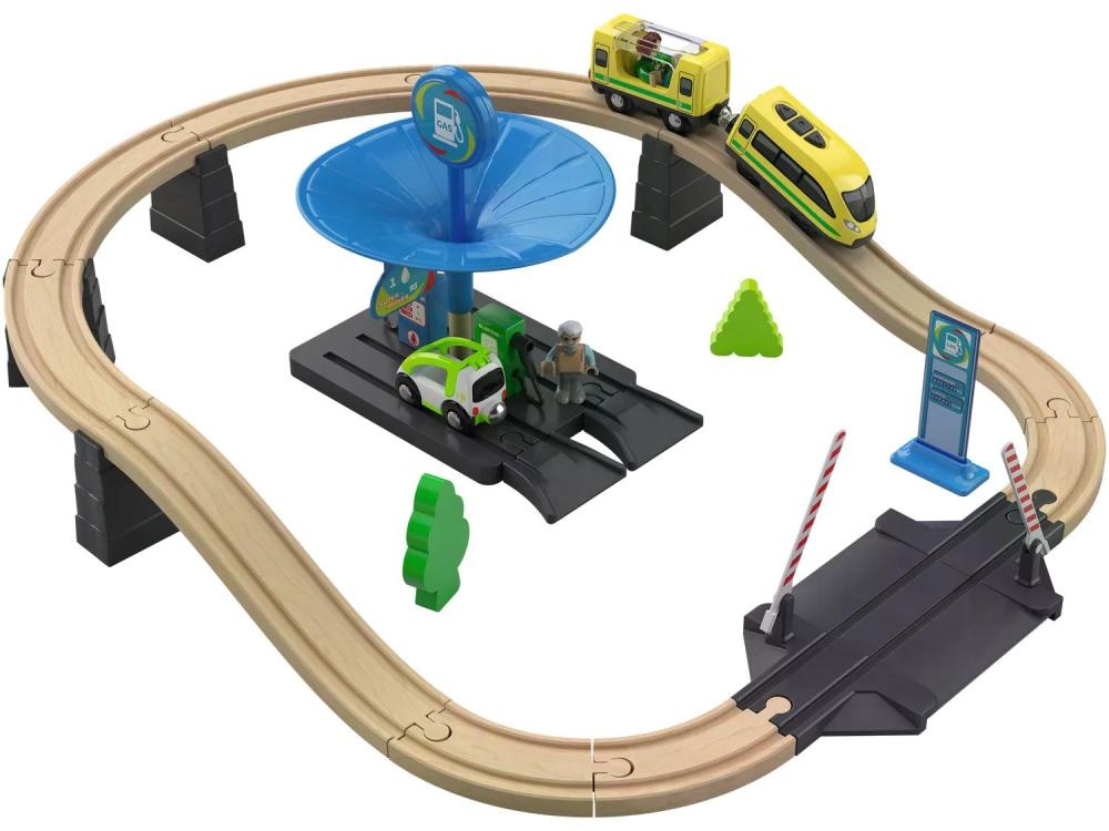 Playtive Železniški komplet bencinska črpalka 26 kosov