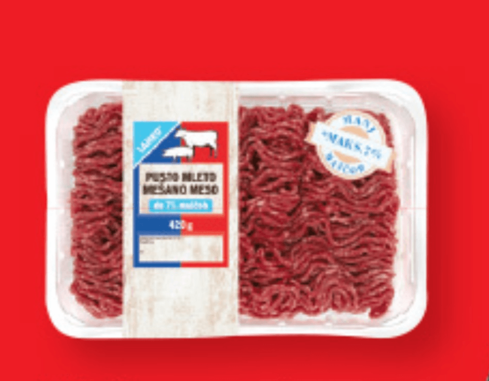 Sveže pusto mleto mešano meso 420 g