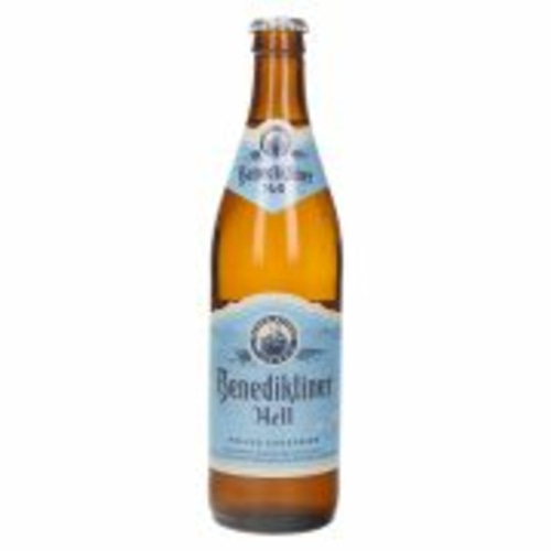 Pivo Benediktiner Weiss ali Hell 0,5 l
