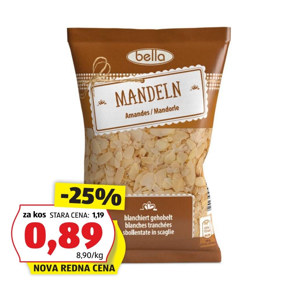 Bella Mandlji Rezani 100 g