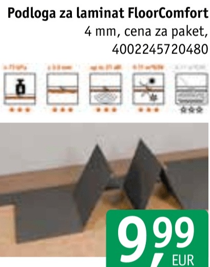 Podloga za laminat FloorComfort 1 paket