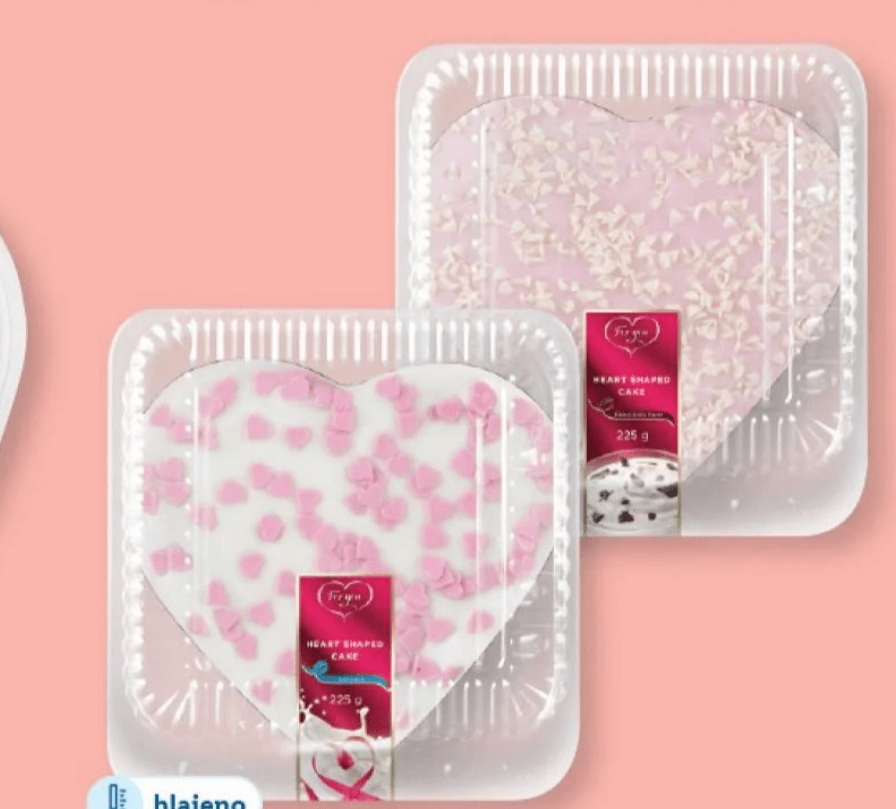 Torta v obliki srca 225 g - Akcija v trgovini Lidl