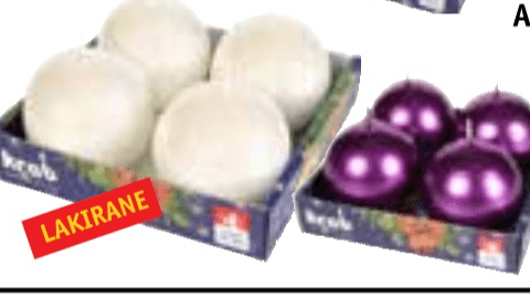 Adventna sveča okrogla 4 kom