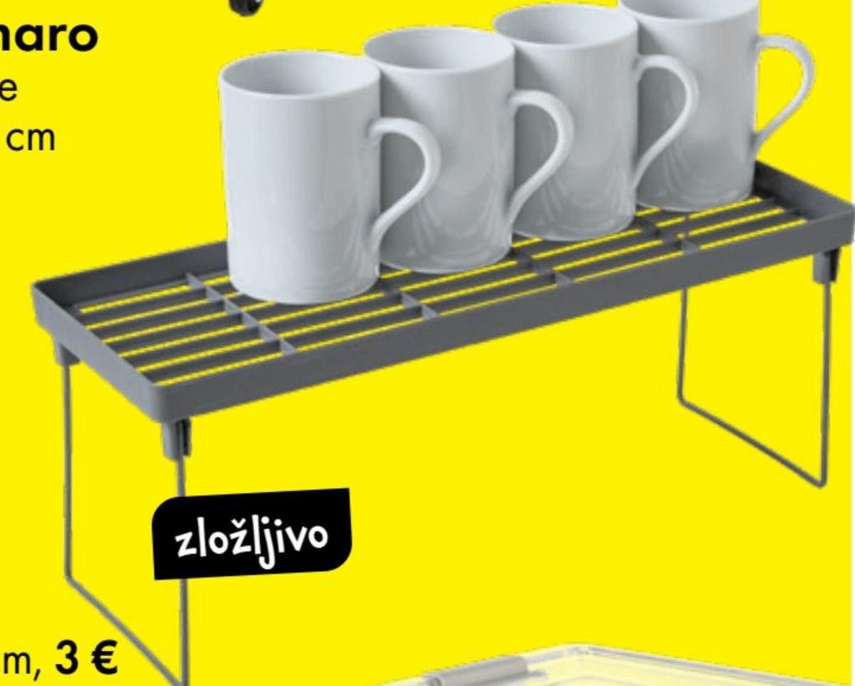 Vložek za omaro - Akcija v trgovini Tedi