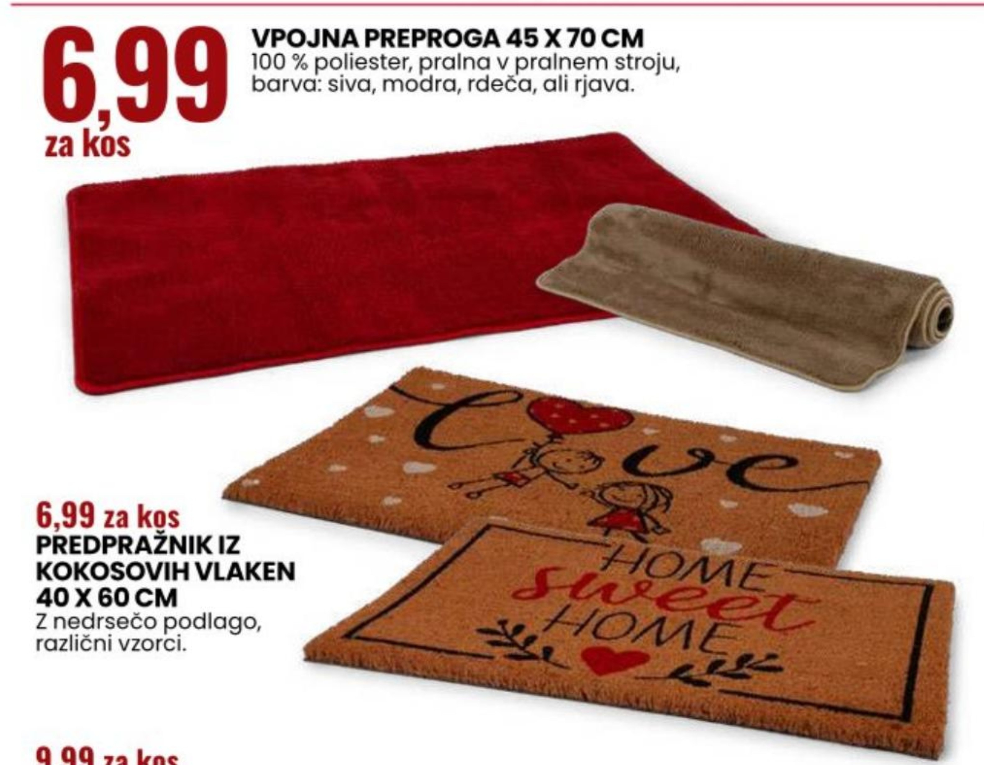 Predpražnik iz kokosovih vlaken 40 X 60 CM