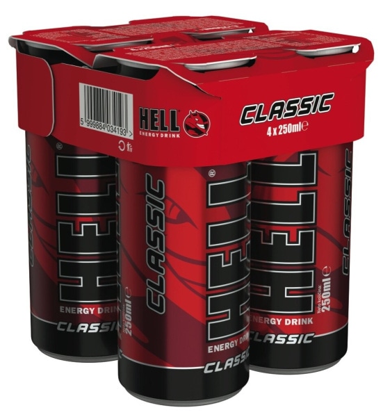 Hell Energijski napitek 4 x 250 ml