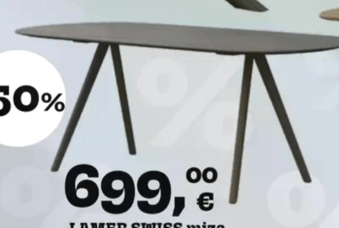 LAMER SWISS miza - Akcija v trgovini Prima