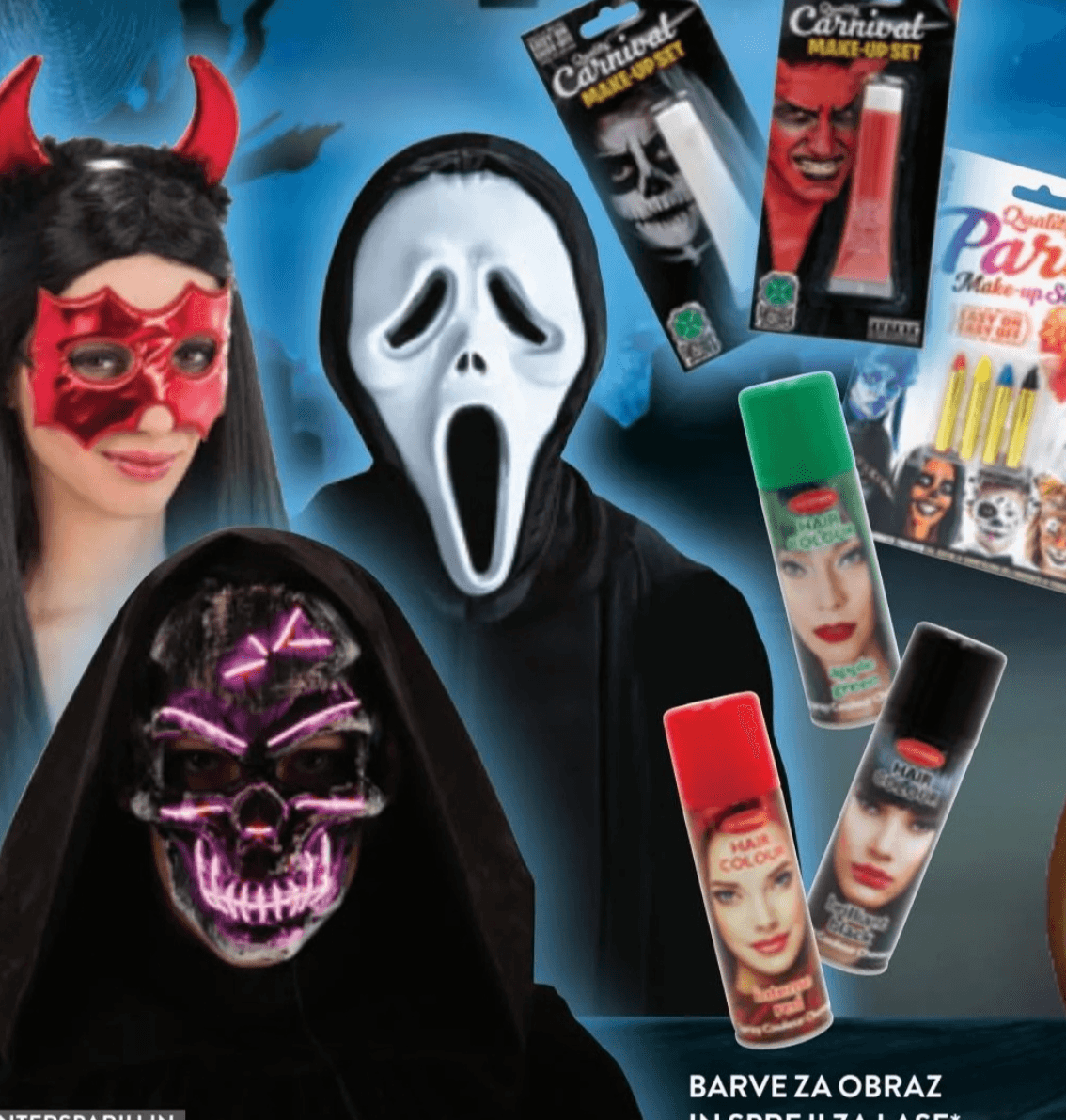 Maske in krinke za noč čarovnic