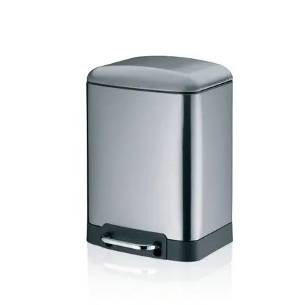 Kela Koš za smeti s pedalom Davino mat nerjaveče jeklo 6 litrov