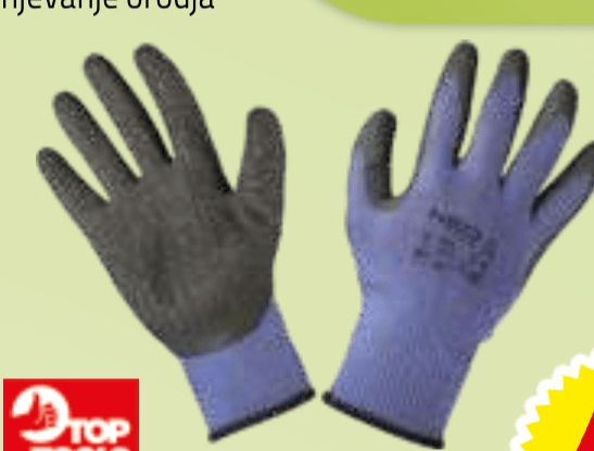 Delovne rokavice Top Tools - Akcija v trgovini E.Leclerc
