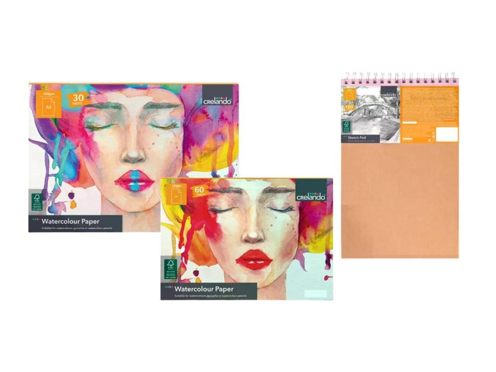 crelando Papir za akvarel/blok za skiciranje