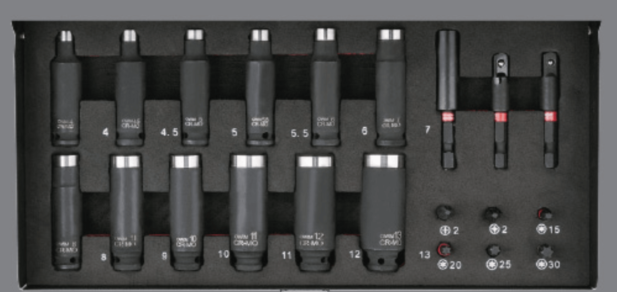 Parkside Performance Komplet nasadnih ključev in nastavkov PARKSIDE®