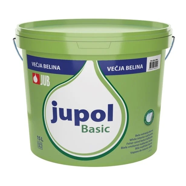 Notranja zidna barva Jupol Basic 15 l - Akcija v trgovini E.Leclerc