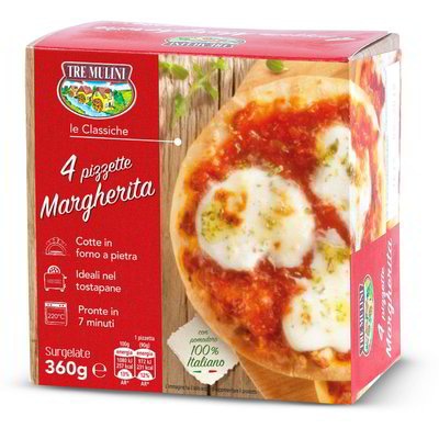 Mini pice Margherita 4 kosi, 360 g