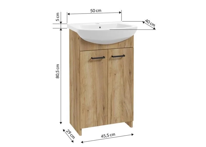 Kopalniška omarica z umivalnikom Twins