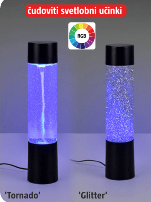 Namizna LED svetilka 'Tornado' ali 'Glitter'