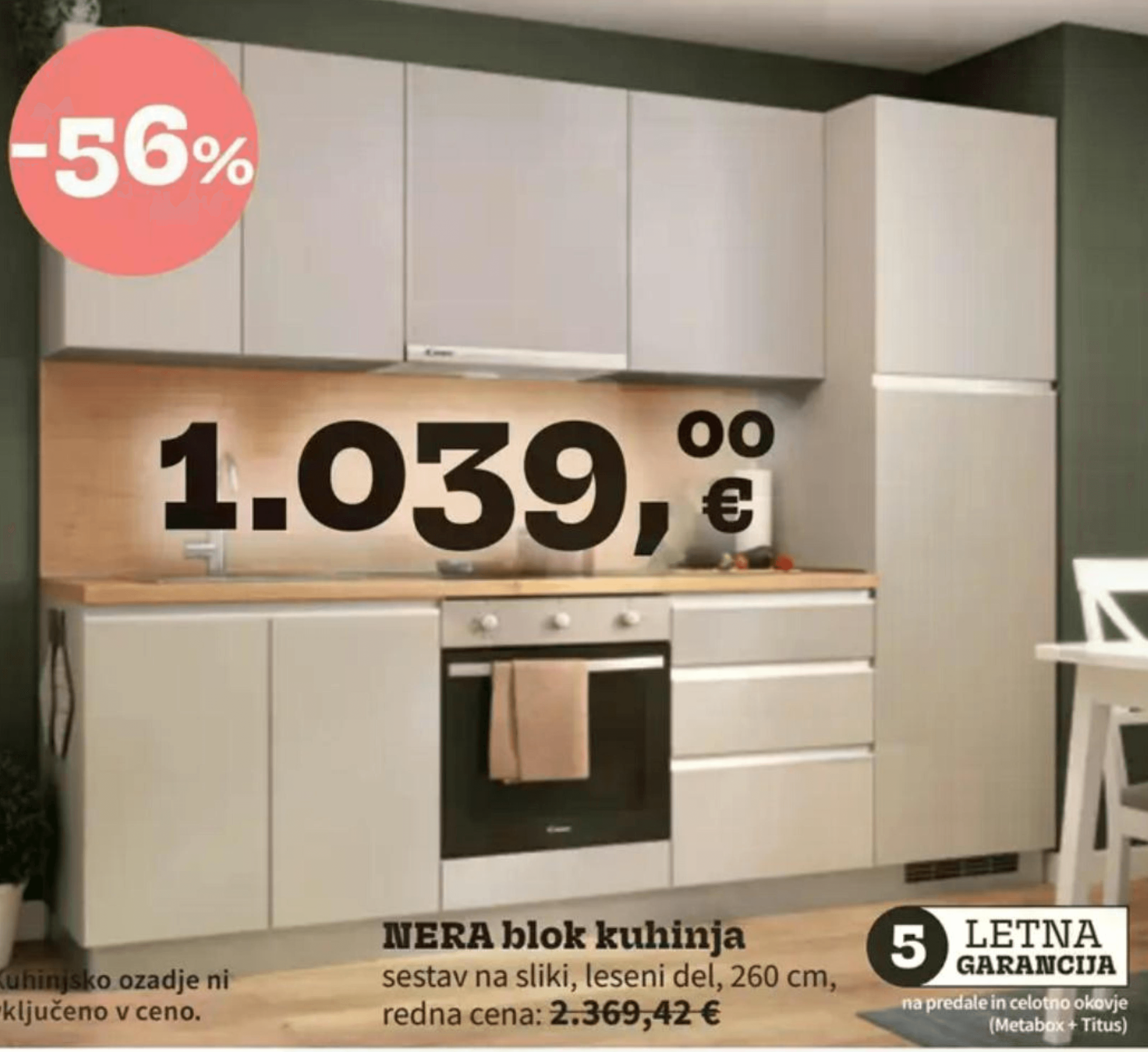 NERA blok kuhinja