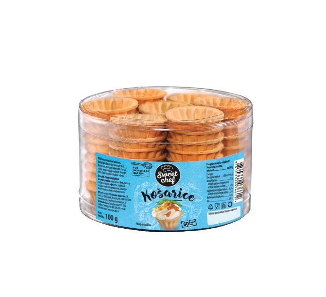 Jedilne košarice Sweet Chef 100 g