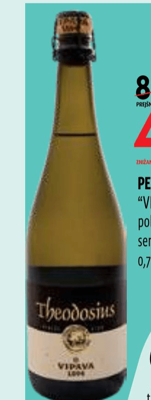 Peneče vino Theodosius "Vipava 1894" 0,75 l