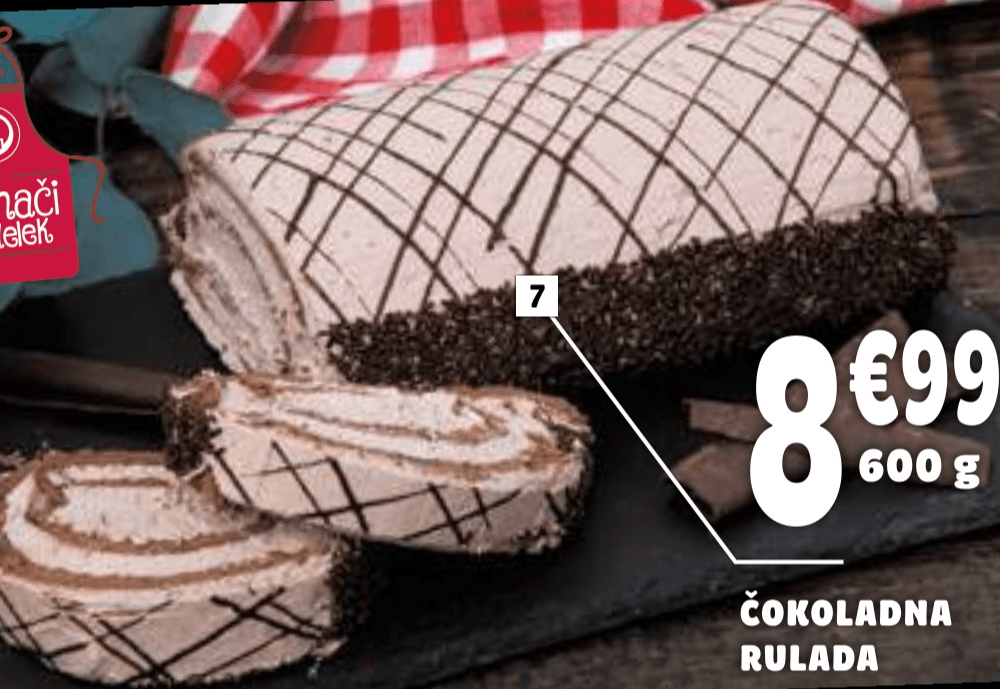 ČOKOLADNA RULADA 600 g