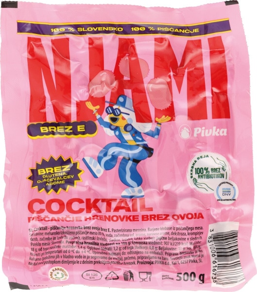 PIŠČANČJE HRENOVKE 500 g Njami