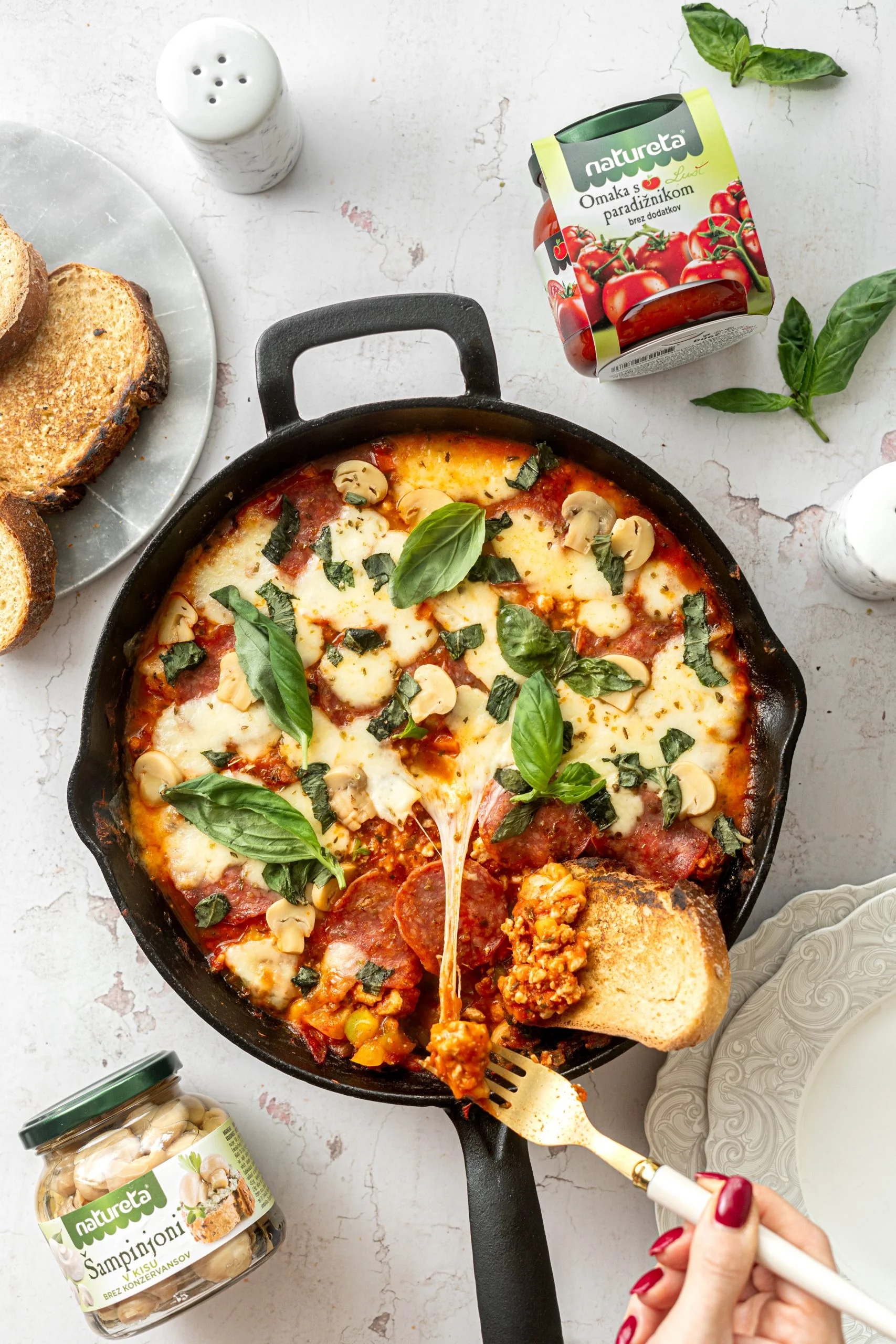 ŠAMPINJONI V KISU Natureta 530 g